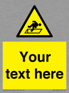 Custom Warning Hatch Sign